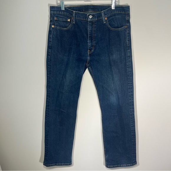 Levi Strauss & Co. Men's 514 Blue Denim JeansSize 38x30 Regular Fit - Picture 1 of 15